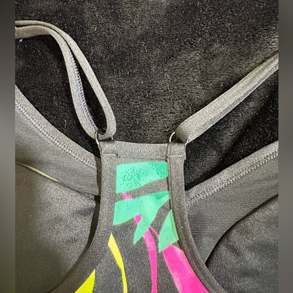 PINK ACTIVE Bright Floral Sports Bra - NEW - Size L - Picture 10 of 10